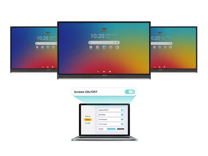 Màn hình tương tác ViewSonic ViewBoard IFP6553 65” 4K , Android 14, NFC, USB-C 100W, bút stylus đa màu